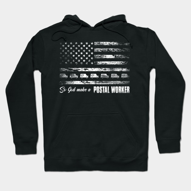 Postal Worker Flag Hoodie by janayeanderson48214